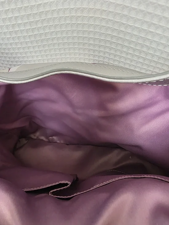 Coach Purple Signature Pattern Shoulder Bag with Silver Trim USED - Picture 10 of 12